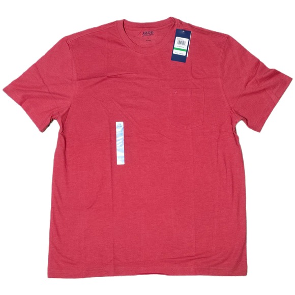 Izod Other - IZOD Saltwater Red Short Sleeve Pocket T-Shirt Mens Size L NWT (AF)